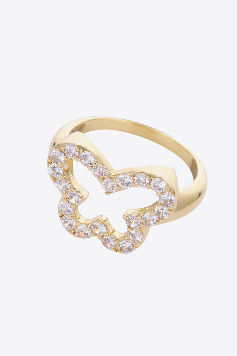 Rhinestone Butterfly-Shaped Ring-Teresa&#39;s Fashionista LLC