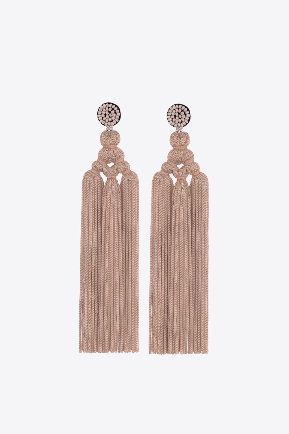 Beaded Tassel Earrings-Teresa&#39;s Fashionista LLC