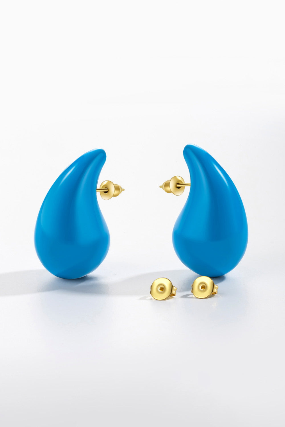 Big Size Water Drop Brass Earrings-Teresa&#39;s Fashionista LLC