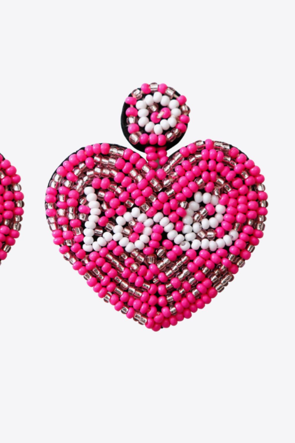 LOVE Beaded Heart Earrings-Teresa&#39;s Fashionista LLC