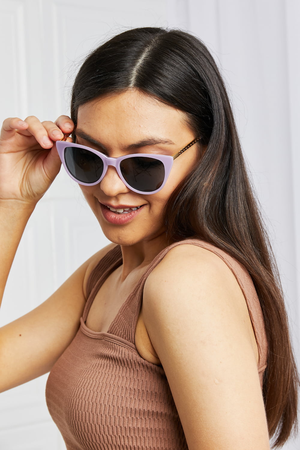 Cat-Eye Acetate Frame Sunglasses-Teresa&#39;s Fashionista LLC