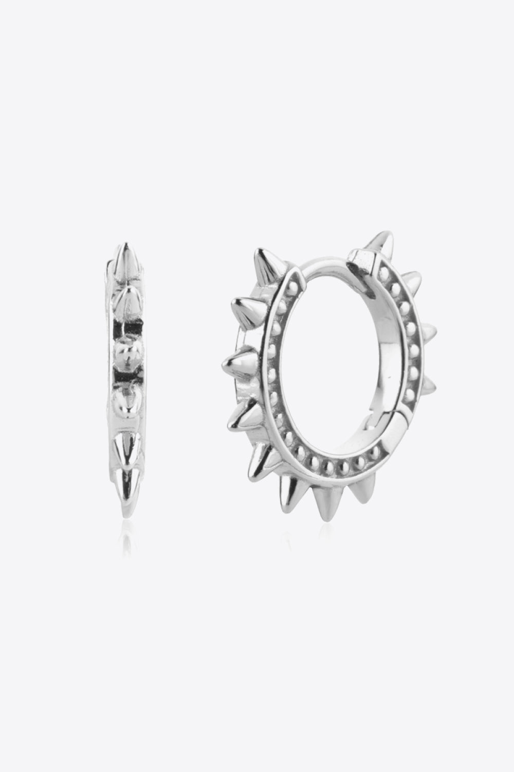 925 Sterling Silver Huggie Earrings-Teresa&#39;s Fashionista LLC