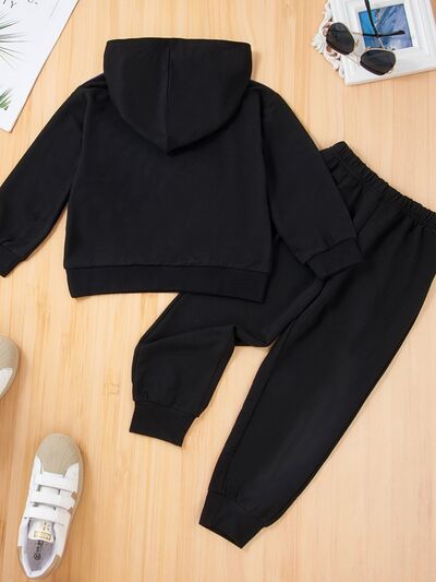 COOL WILD BOY Hoodie and Elastic Waist Pants Set-Teresa&#39;s Fashionista LLC