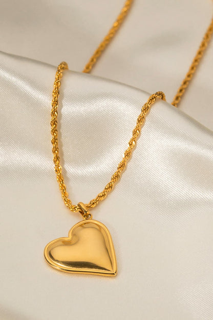 Heart Pendant Copper Necklace-Teresa&#39;s Fashionista LLC