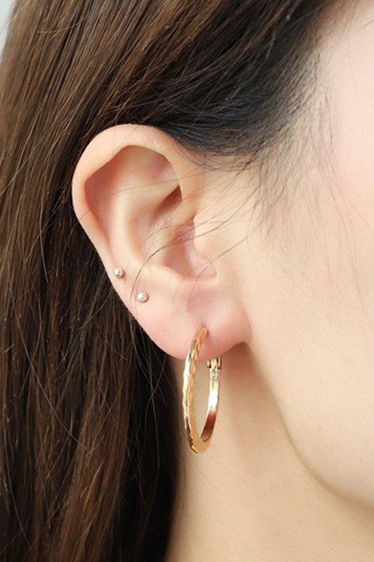 Minimalist Copper Hoop Earrings-Teresa&#39;s Fashionista LLC