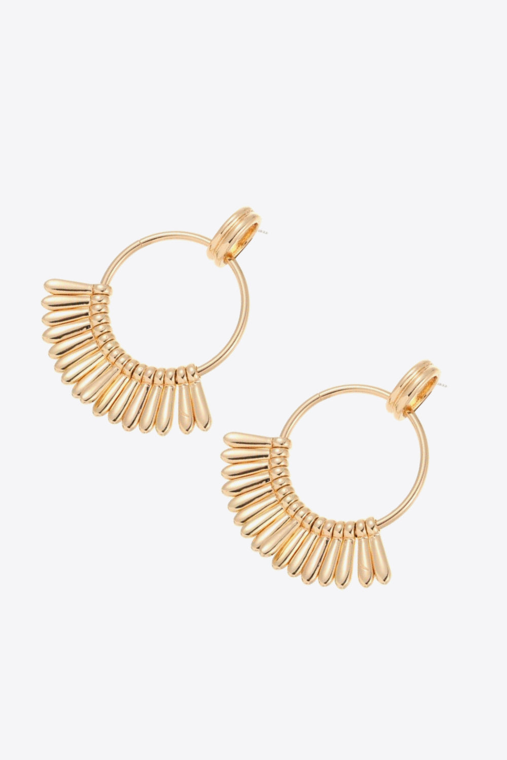 5-Pair Wholesale 18K Gold-Plated Zinc alloy Drop Earrings-Teresa&#39;s Fashionista LLC