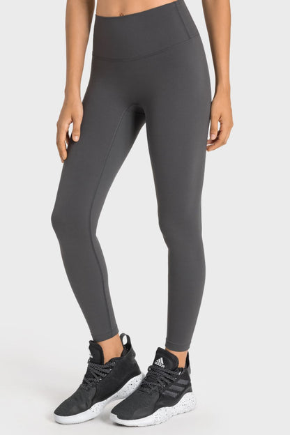 High-Rise Wide Waistband Yoga Leggings-Teresa&#39;s Fashionista LLC