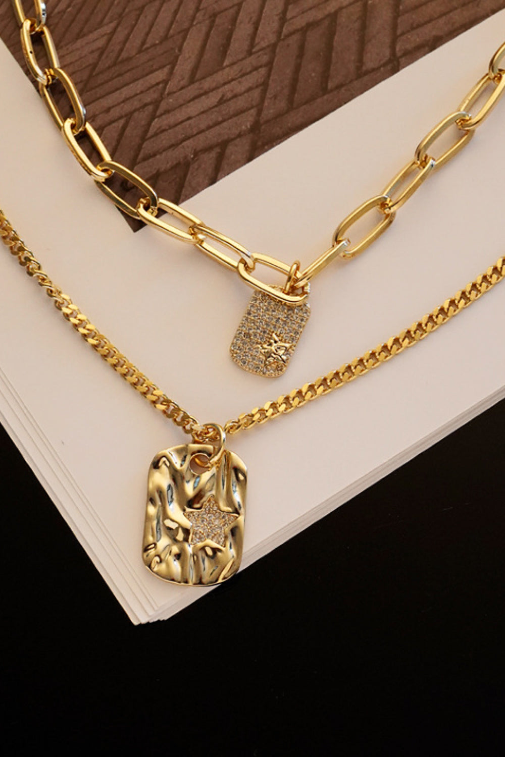 Never Out Of Reach 18K Gold-Plated Pendant Necklace-Teresa&#39;s Fashionista LLC