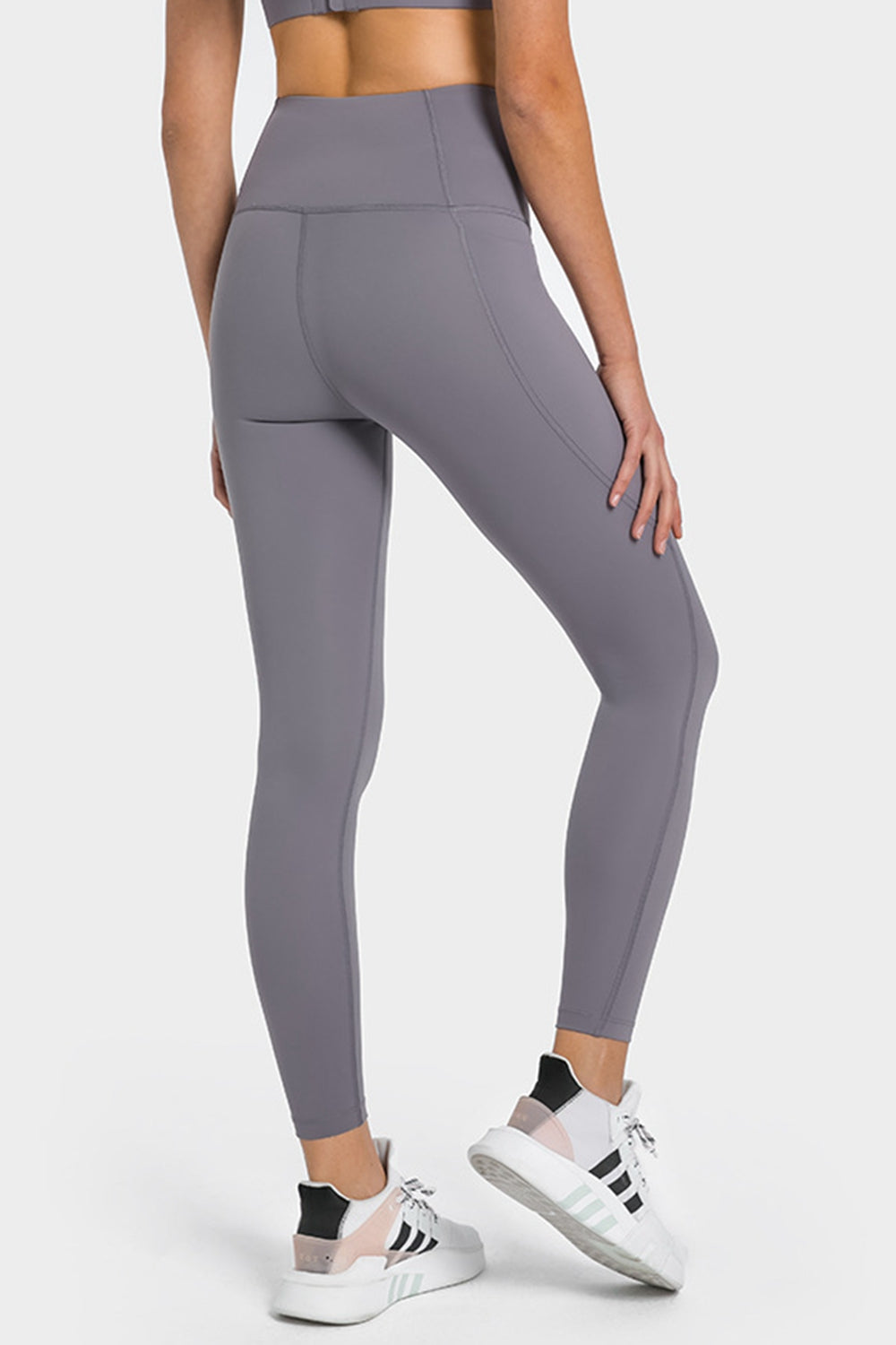 High Waist Ankle-Length Yoga Leggings with Pockets-Teresa&#39;s Fashionista LLC