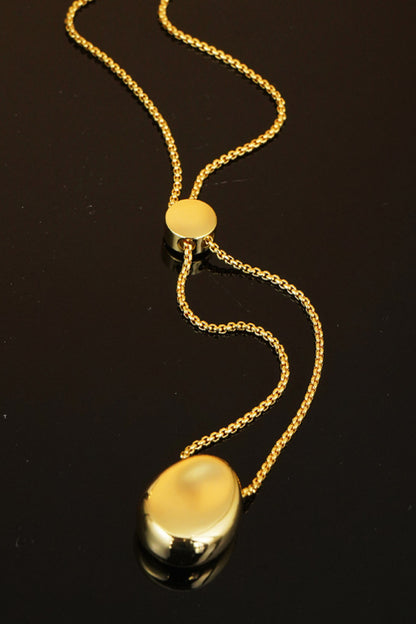 18K Gold-Plated Sweater Chain Necklace-Teresa&#39;s Fashionista LLC