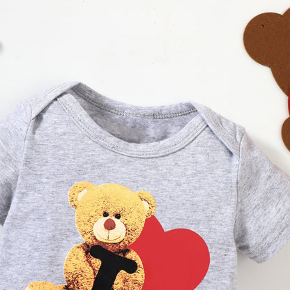 Baby Bear Graphic Short Sleeve Bodysuit-Teresa&#39;s Fashionista LLC