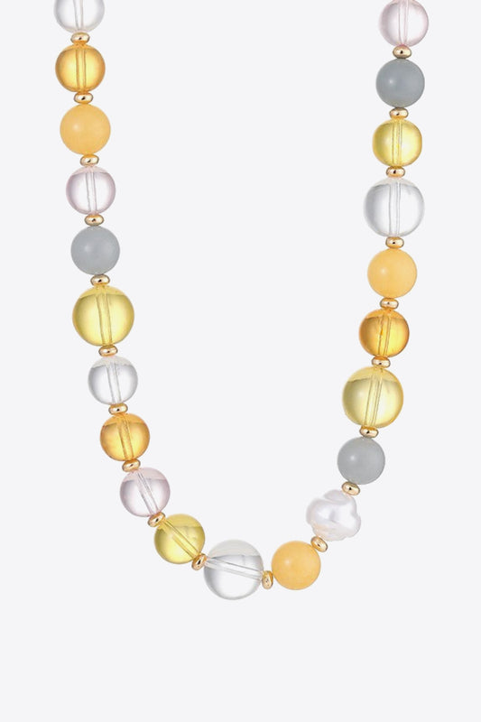 Multicolored Bead Necklace-Teresa&#39;s Fashionista LLC