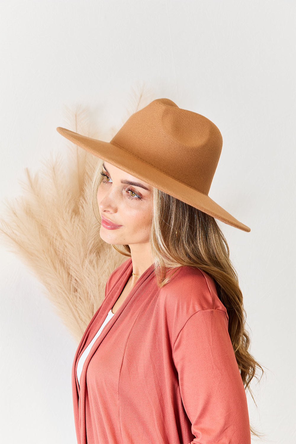 Fame Flat Brim Fedora Fashion Hat-Teresa&#39;s Fashionista LLC