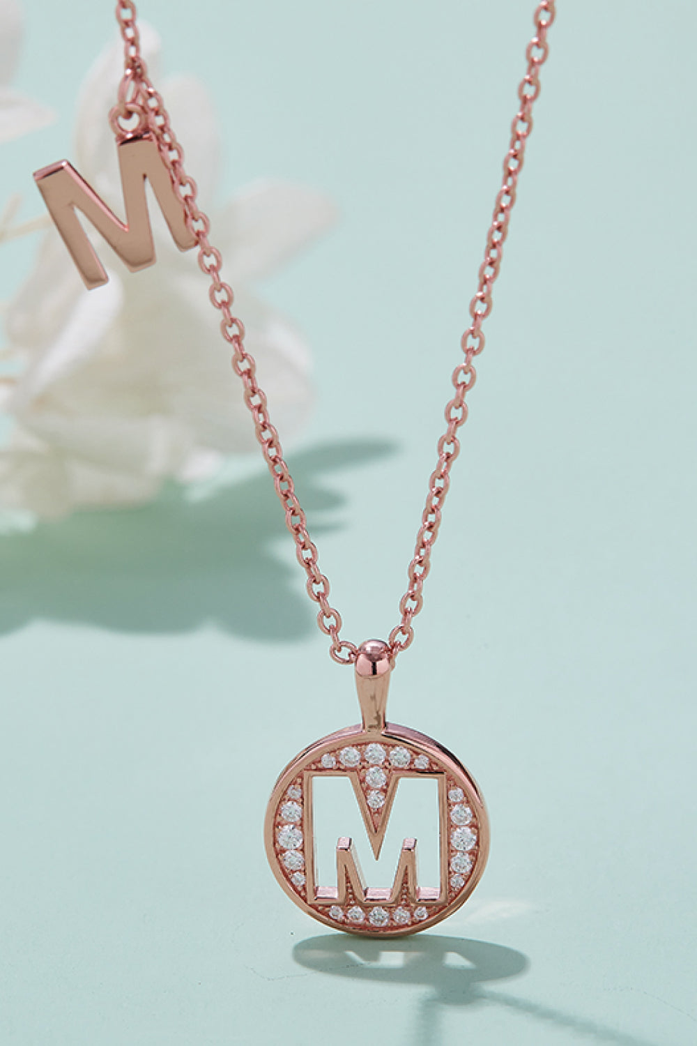 Moissanite K to T Pendant Necklace-Teresa&#39;s Fashionista LLC