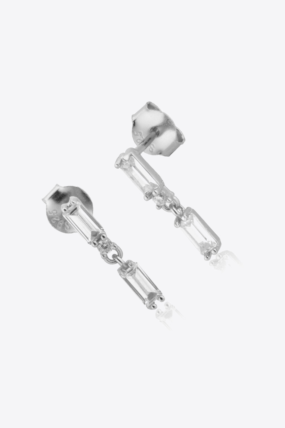 Zircon 925 Sterling Silver Drop Earrings-Teresa&#39;s Fashionista LLC