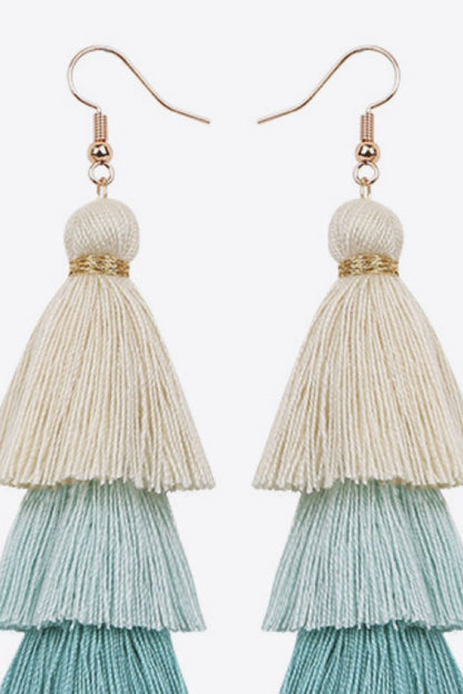 Layered Tassel Earrings-Teresa&#39;s Fashionista LLC