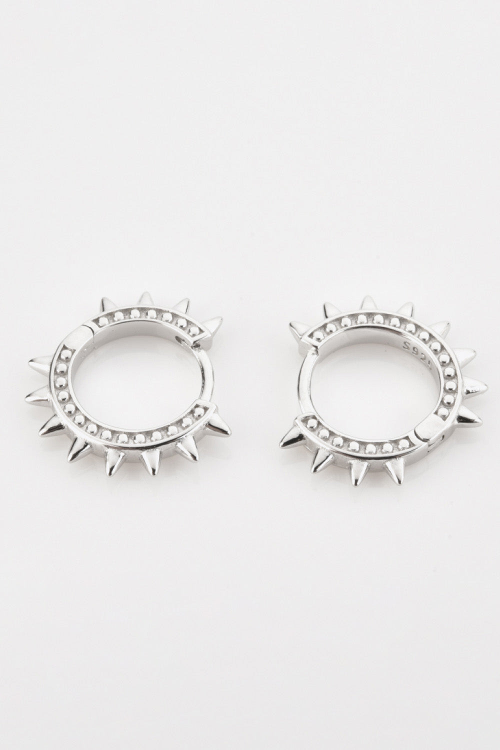 925 Sterling Silver Huggie Earrings-Teresa&#39;s Fashionista LLC