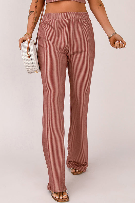 Pinstripe Wide Leg Pants-Teresa&#39;s Fashionista LLC