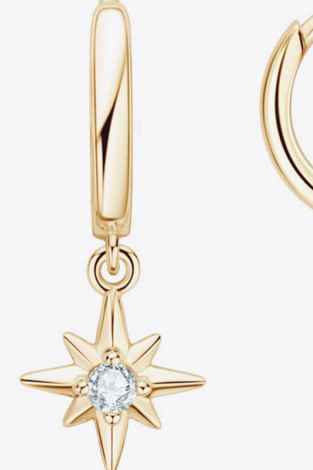 Moissanite Star Drop Earrings-Teresa&#39;s Fashionista LLC