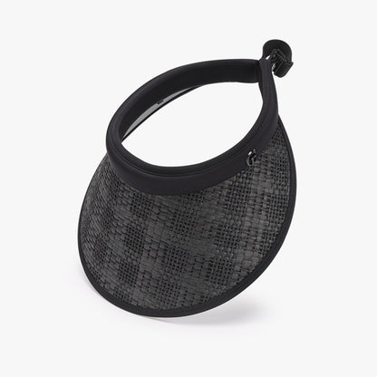 Solid Adjustable Weave Visor-Teresa&#39;s Fashionista LLC