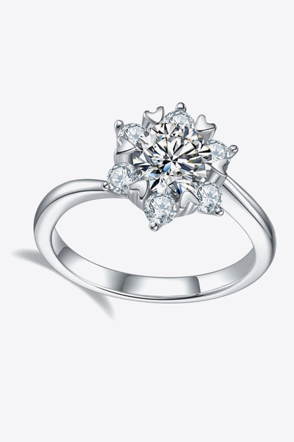 1 Carat Moissanite Zircon Ring-Teresa&#39;s Fashionista LLC