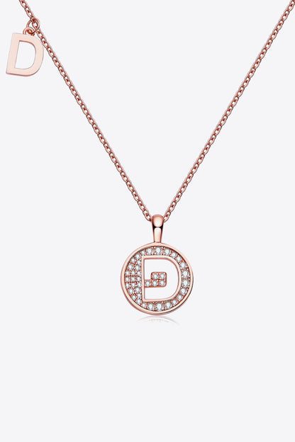 Moissanite A to J Pendant Necklace-Teresa&#39;s Fashionista LLC