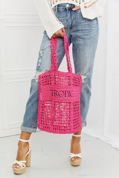 Fame Tropic Babe Staw Tote Bag-Teresa&#39;s Fashionista LLC