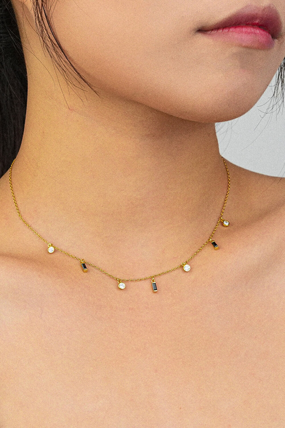 18K Gold Plated Multi-Charm Chain Necklace-Teresa&#39;s Fashionista LLC