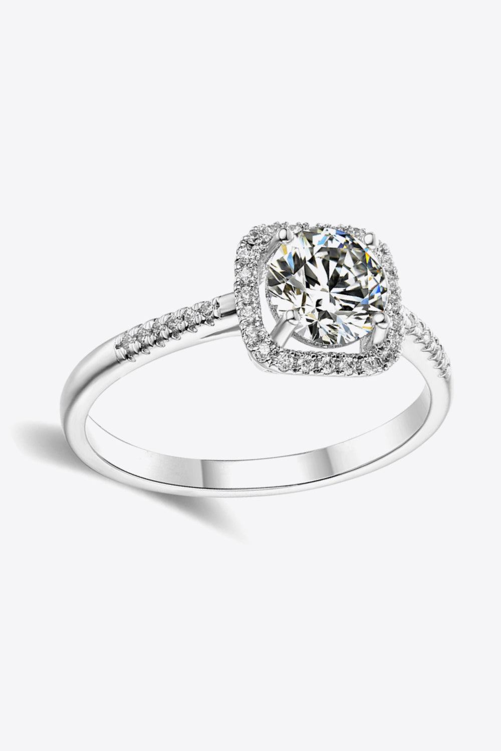 1 Carat Moissanite Zircon Ring-Teresa&#39;s Fashionista LLC