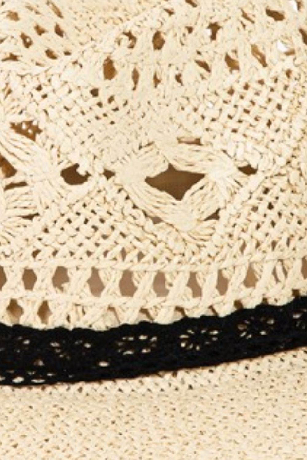 Fame Openwork Lace Detail Wide Brim Hat-Teresa&#39;s Fashionista LLC