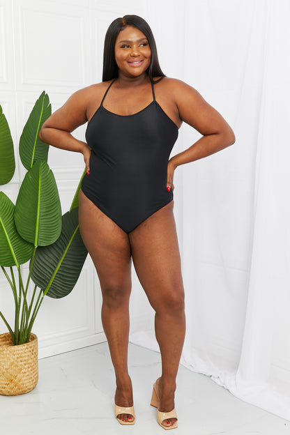 Marina West Swim High Tide One-Piece in Black-Teresa&#39;s Fashionista LLC