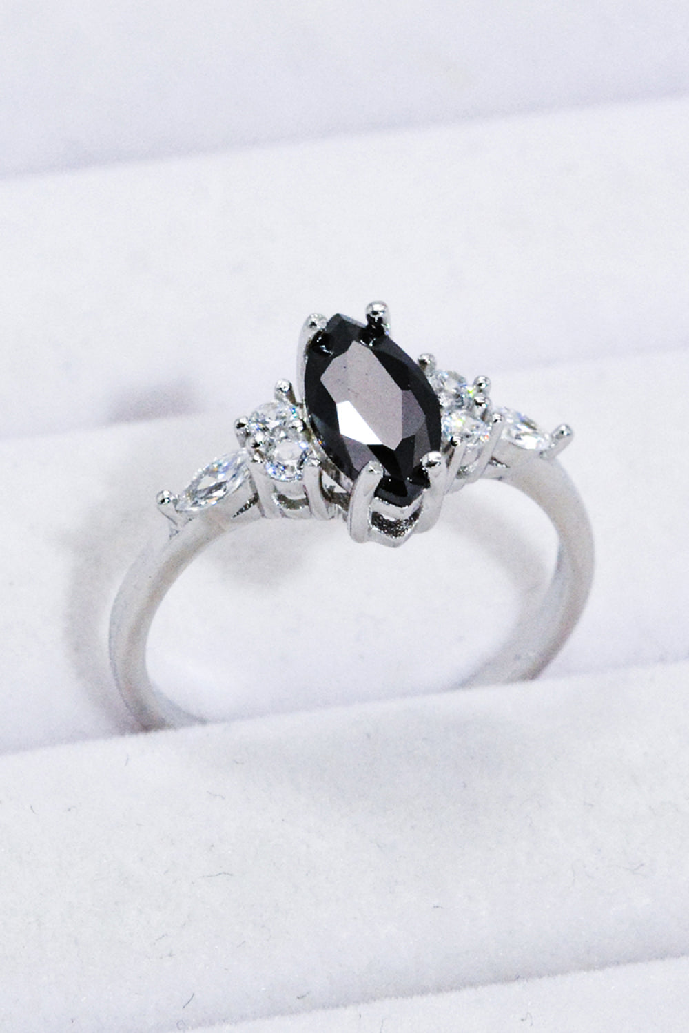 925 Sterling Silver Black Agate Ring-Teresa&#39;s Fashionista LLC