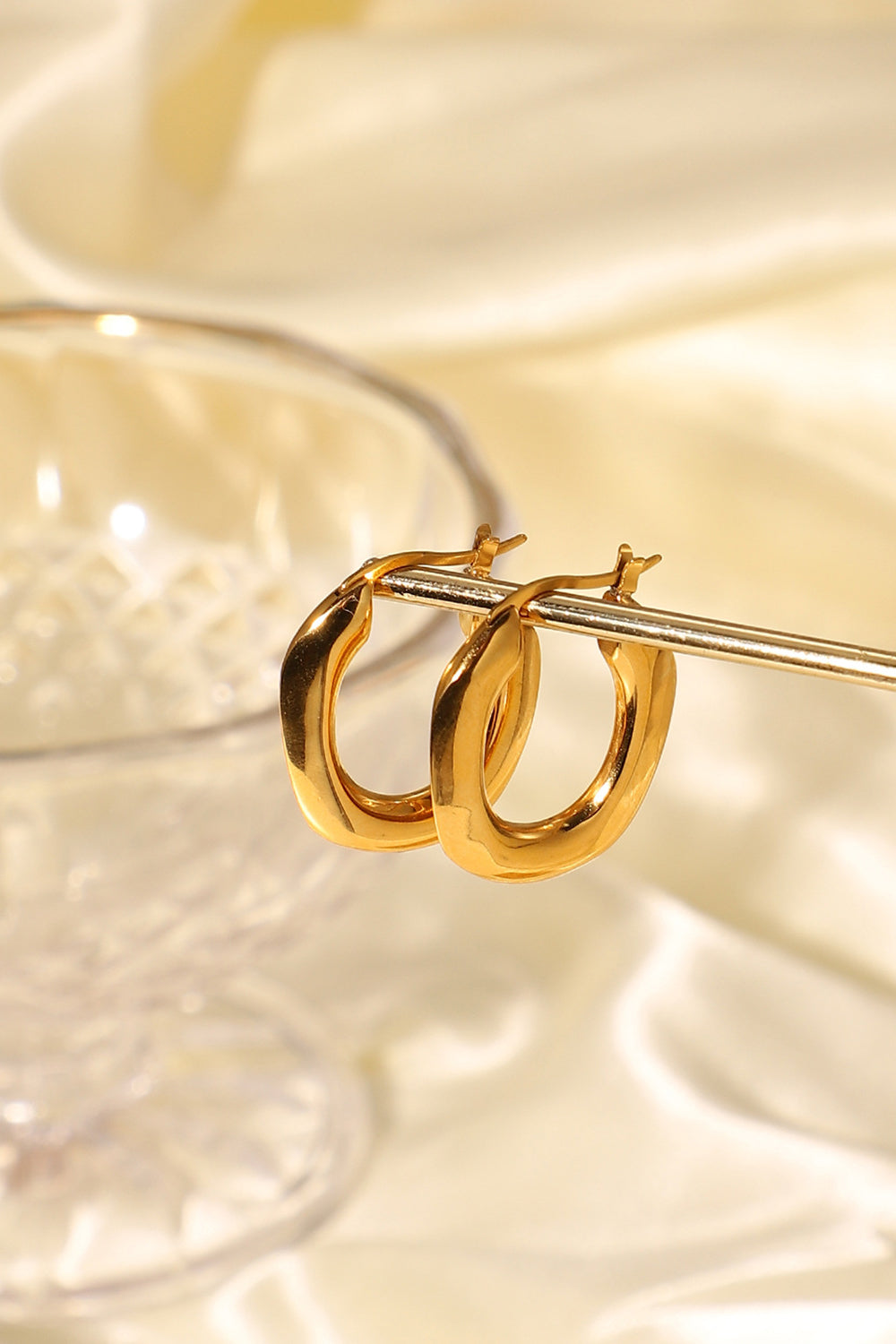 Oval Hoop Earrings-Teresa&#39;s Fashionista LLC