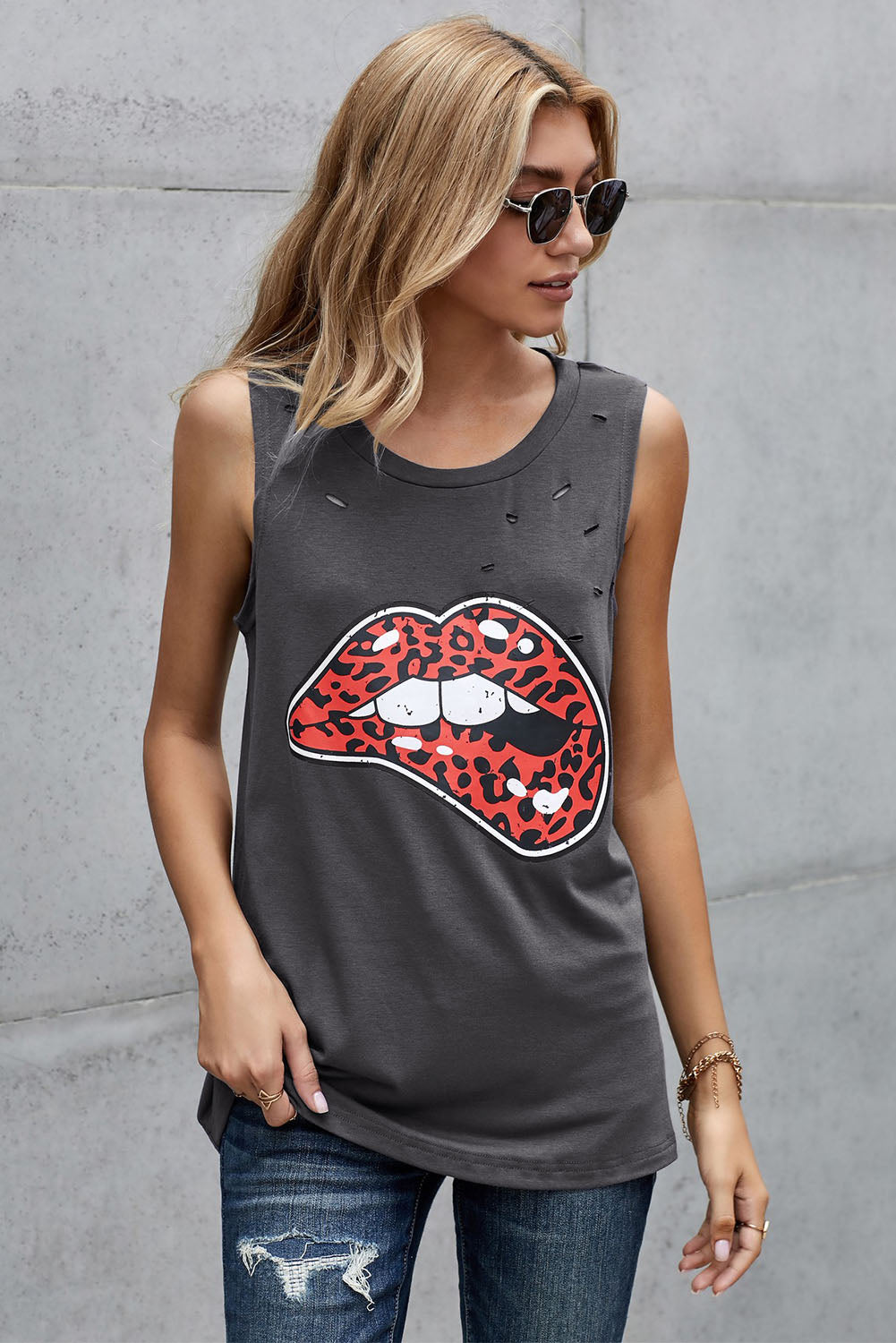 Lips Don't Lie Tank-Teresa&#39;s Fashionista LLC