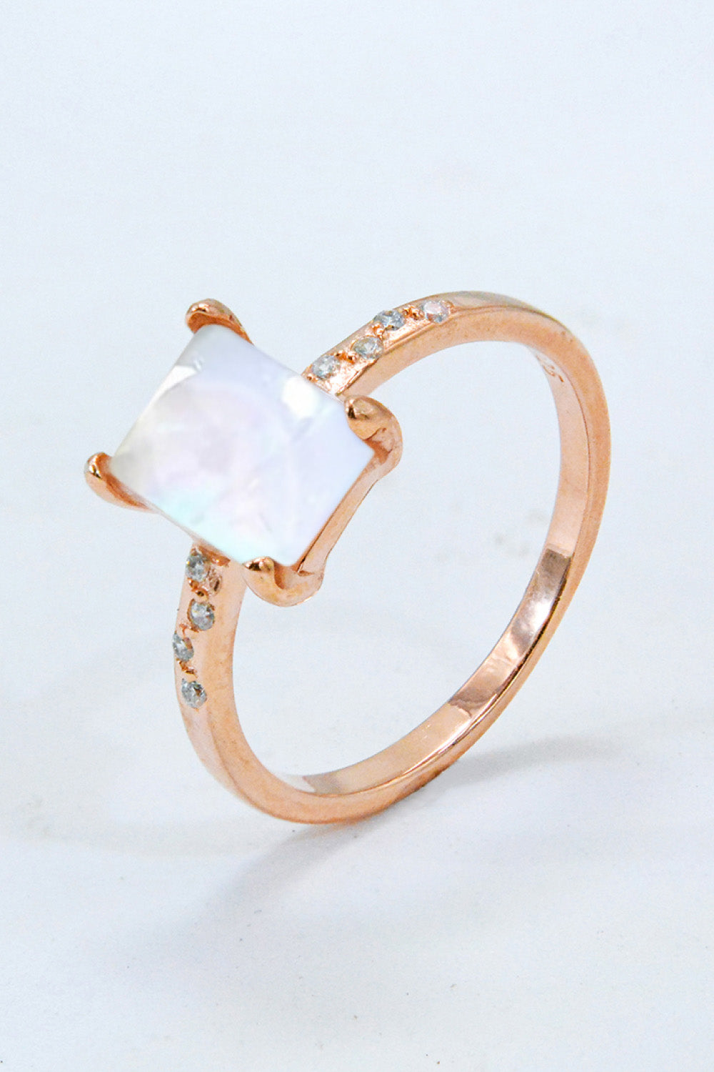 Square Moonstone Ring-Teresa&#39;s Fashionista LLC