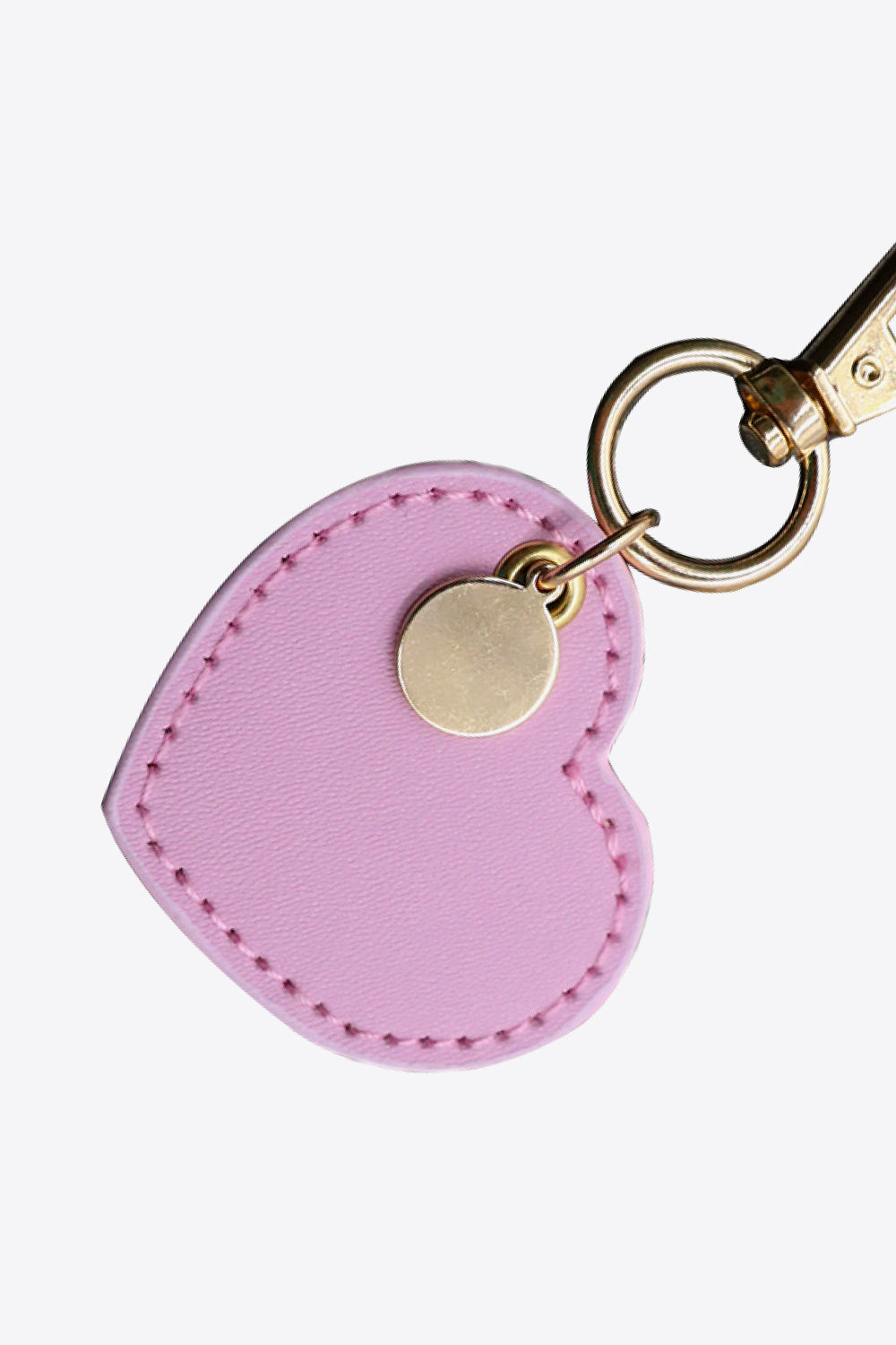 Assorted 4-Pack Heart Shape PU Leather Keychain-Teresa&#39;s Fashionista LLC