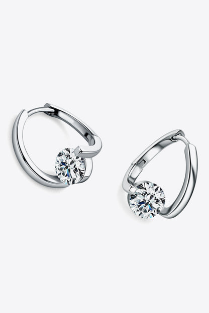 2 Carat Moissanite 925 Sterling Silver Heart Earrings-Teresa&#39;s Fashionista LLC