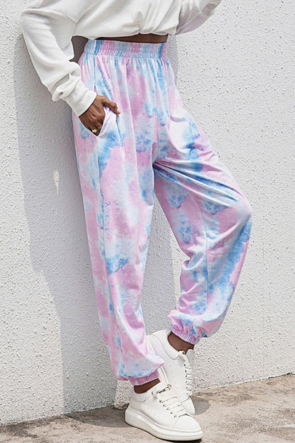 Tie-Dye Joggers with Pockets-Teresa&#39;s Fashionista LLC