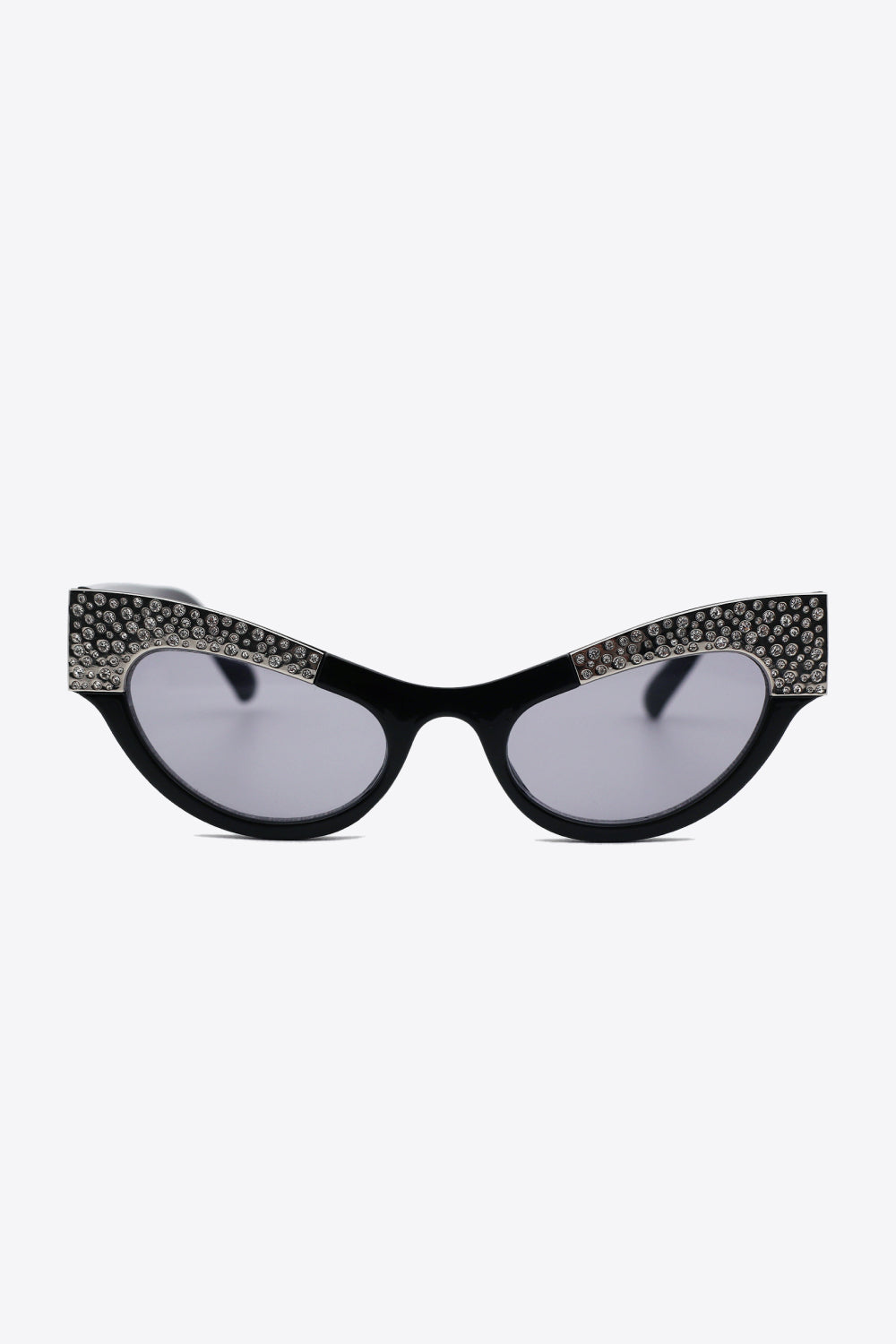 UV400 Rhinestone Trim Cat-Eye Sunglasses-Teresa&#39;s Fashionista LLC