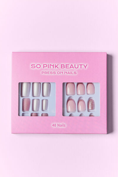 SO PINK BEAUTY Press On Nails 2 Packs-Teresa&#39;s Fashionista LLC