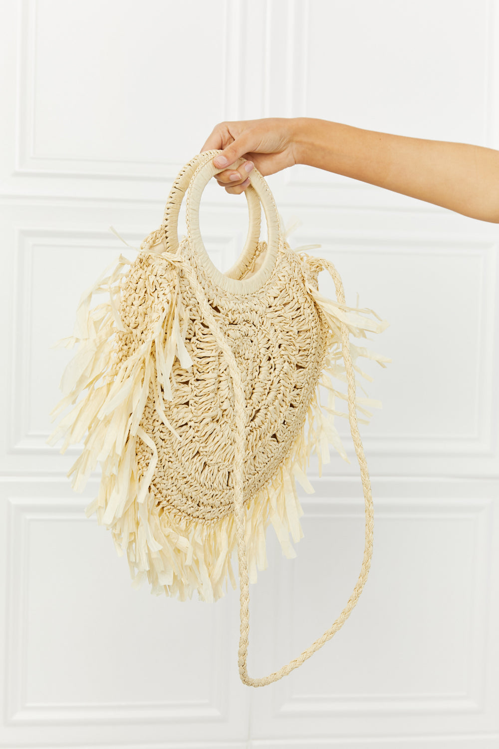 Fame Found My Paradise Straw Handbag-Teresa&#39;s Fashionista LLC