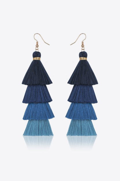 Layered Tassel Earrings-Teresa&#39;s Fashionista LLC