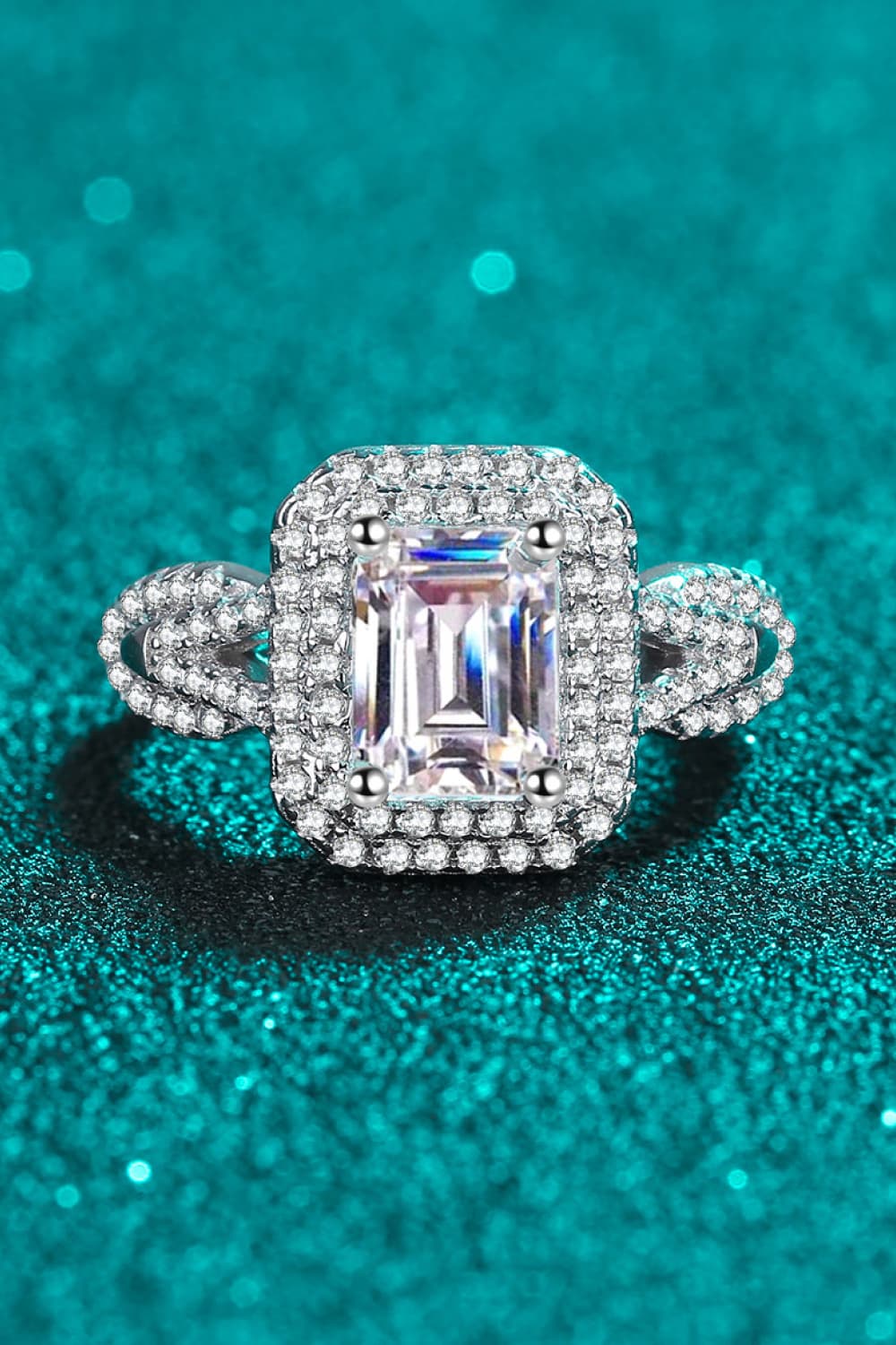 Can't Stop Your Shine 2 Carat Moissanite Ring-Teresa&#39;s Fashionista LLC