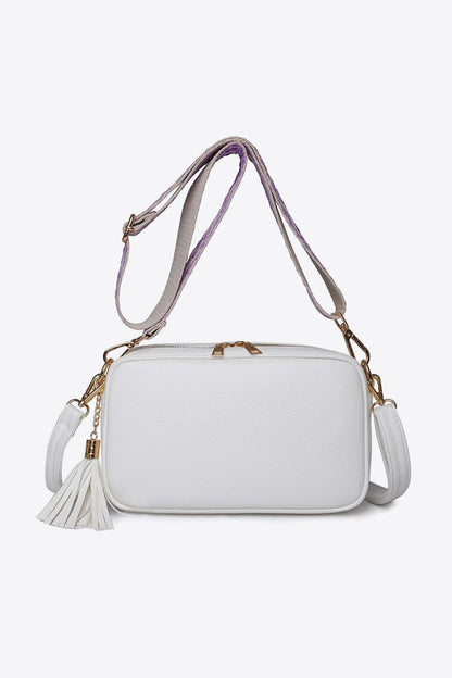 PU Leather Tassel Crossbody Bag-Teresa&#39;s Fashionista LLC