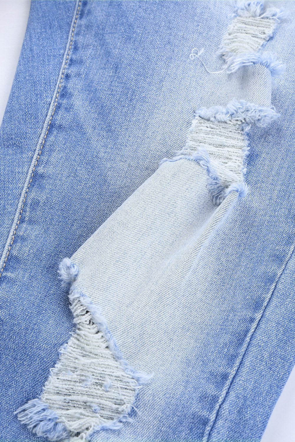 Button Front Frayed Ankle Skinny Jeans-Teresa&#39;s Fashionista LLC