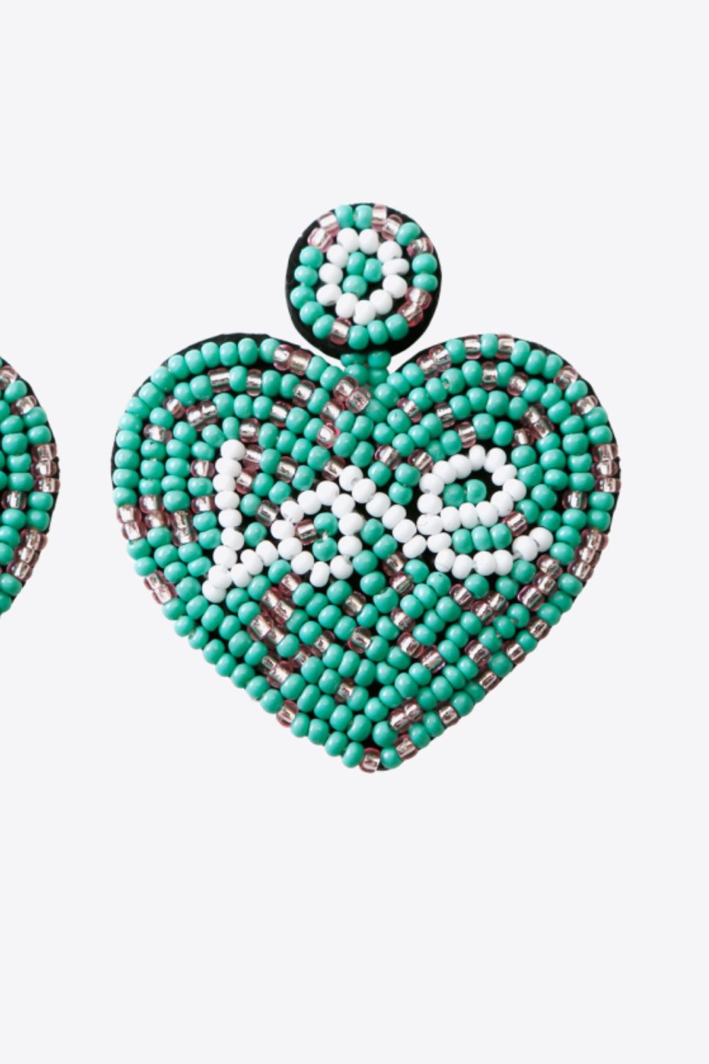 LOVE Beaded Heart Earrings-Teresa&#39;s Fashionista LLC