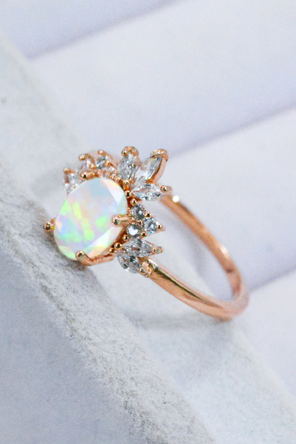 Best Of Me 925 Sterling Silver Opal Ring-Teresa&#39;s Fashionista LLC