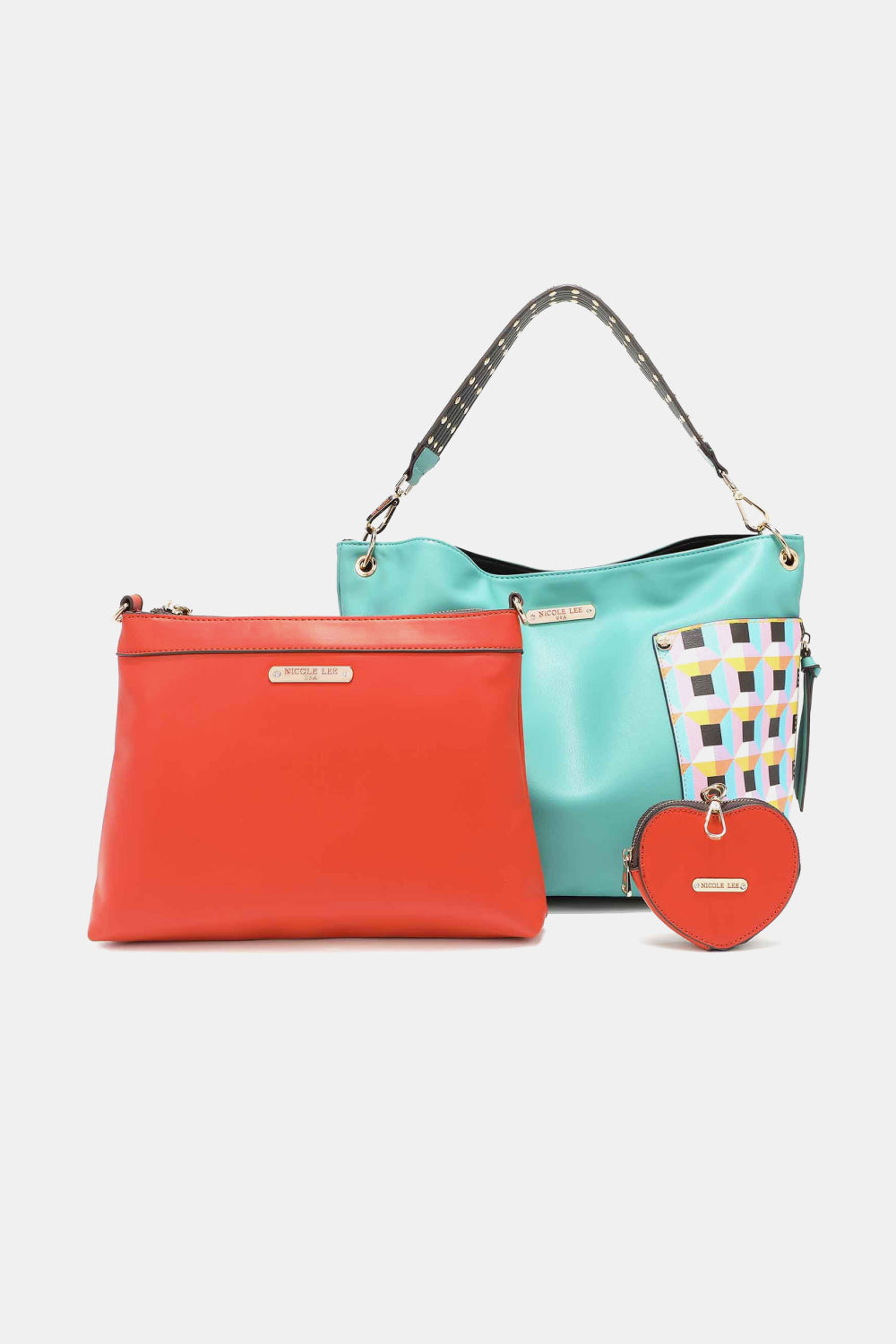 Nicole Lee USA Quihn 3-Piece Handbag Set-Teresa&#39;s Fashionista LLC