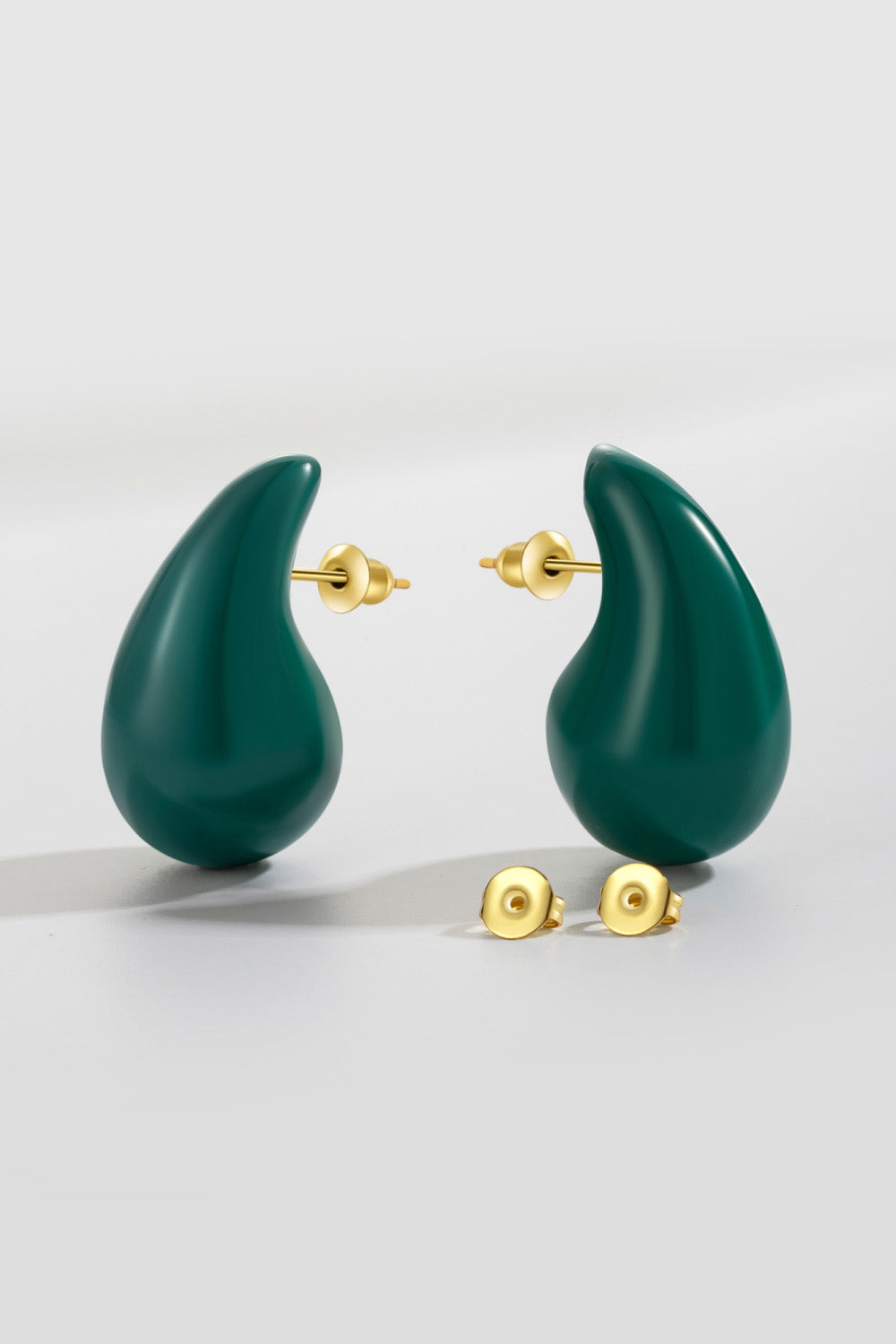 Big Size Water Drop Brass Earrings-Teresa&#39;s Fashionista LLC