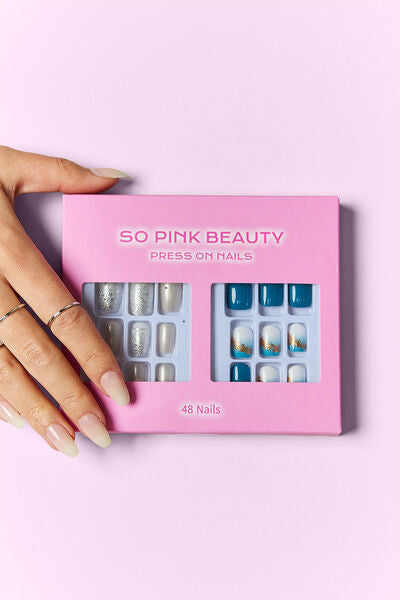 SO PINK BEAUTY Press On Nails 2 Packs-Teresa&#39;s Fashionista LLC